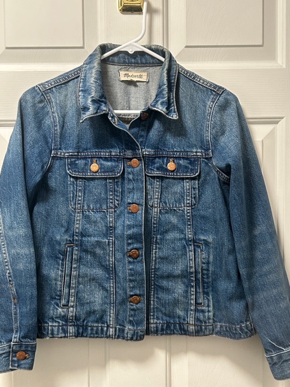 Madewell Blue Denim Jacket - Classic Women's Trucker Size Small